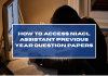 How to Access NIACL Assistant Previous Year Question Papers