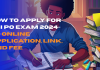 How to Apply for SBI PO Exam 2024-25: Online Application, Link, and Fee
