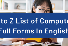 A to Z List of Computer Full Forms In English  Computer Full Forms