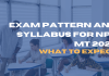Exam Pattern and Syllabus for NPS MT 2025: What to Expect
