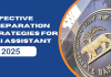Effective Preparation Strategies for RBI Assistant 2025 Effective Preparation Strategies for RBI Assistant 2025