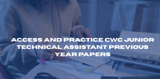 Access and Practice CWC Junior Technical Assistant Previous Year Papers