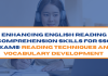Enhancing English Reading Comprehension Skills for SSC Exams: Reading Techniques and Vocabulary Development  Enhancing English Reading Comprehension Skills for SSC Exams: Reading Techniques and Vocabulary Development
