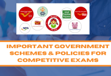 Important Government Schemes & Policies for Competitive Exams Important Government Schemes & Policies for Competitive Exams