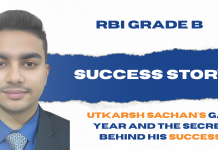 RBI Grade B Success Story: Utkarsh Sachan’s Gap Year and the Secret Behind his Success