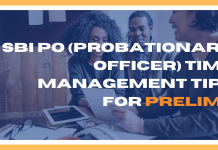 SBI PO (Probationary Officer) Time Management Tips for Prelims