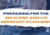Preparing for the SBI Clerk and LIC Assistant Exam 2025