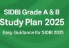 SIDBI Grade A & B Study Plan 2025: Easy Guidance for SIDBI 2025  SIDBI Grade A & B