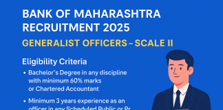 Bank of Maharashtra Hiring Generalist Officers – Scale II (2025–26)