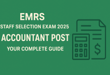 EMRS Staff Selection Exam 2025: Accountant Post – Your Complete Guide    EMRS Accountant Exam 2025